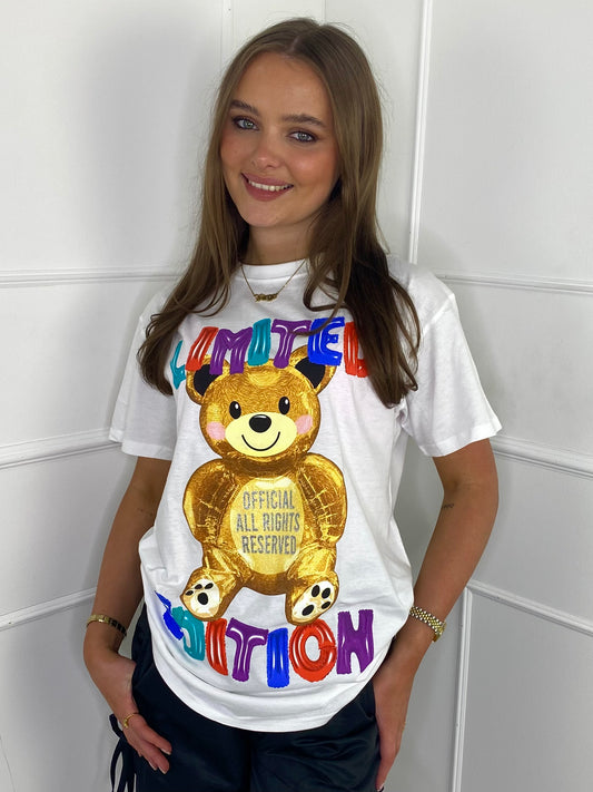 Limited Edition Teddy T-Shirt - White