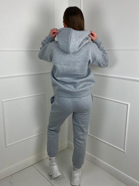 'All We Need Is Love' Hooded Tracksuit- Grey