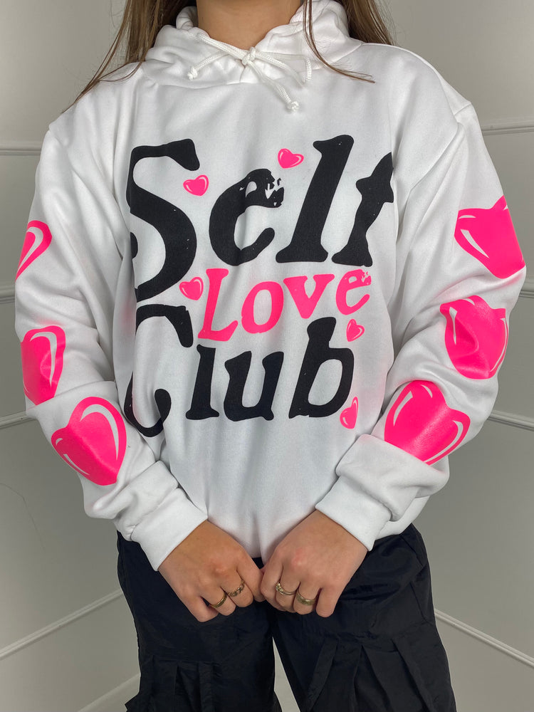 Self Love Club Hoodie - White