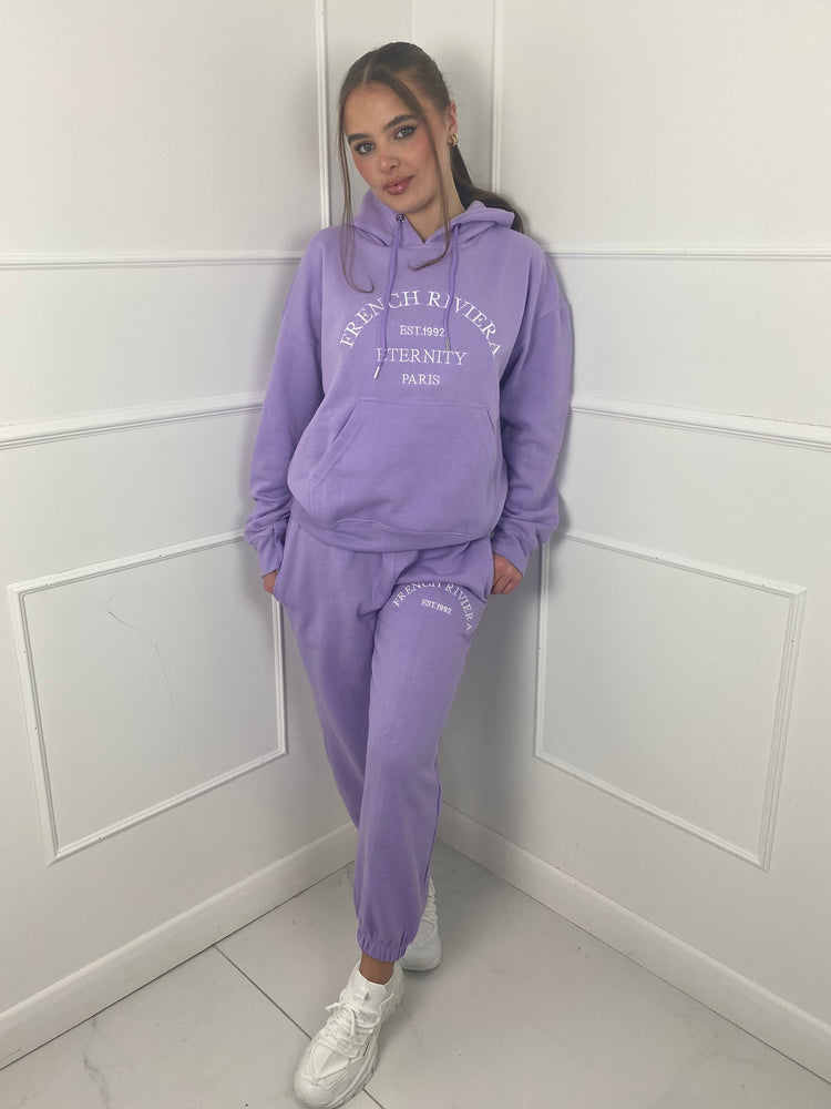 ‘French Riviera' Hooded Tracksuit - Lilac